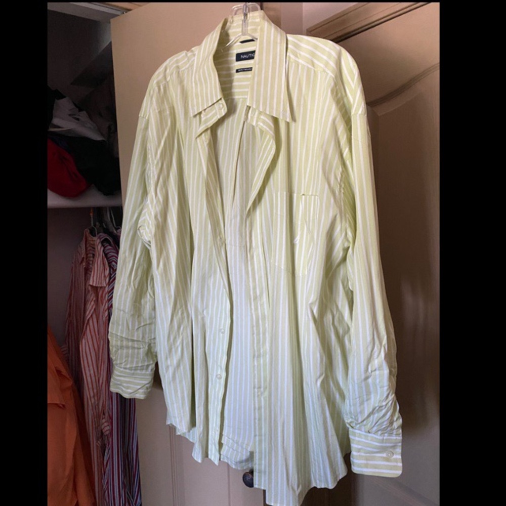 Lime Green Nautica Button Down